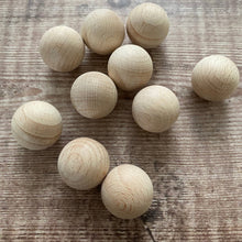 Load image into Gallery viewer, Ball - solid wooden ball - 2 cm diameter