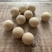 Load image into Gallery viewer, Ball - solid wooden ball - 2 cm diameter