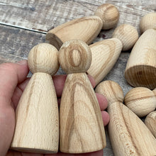 Load image into Gallery viewer, Limited edition UK made 9.4 cm tall figure in solid beech with strong wood grain