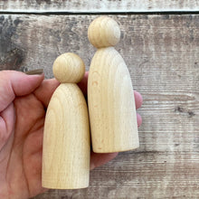 Load image into Gallery viewer, 10cm peg doll with hand for scale