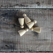 Load image into Gallery viewer, Rounded body figures - 3.8 cm tall in solid beech, EU made