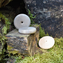 Load image into Gallery viewer, Wheel - wooden wheel 4 cm / 40 mm diameter - with rounded edge / rim