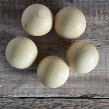 Load image into Gallery viewer, Ball - pack of three solid wooden balls - 5cm diameter
