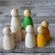 Load image into Gallery viewer, Rounded body figures - 6.5cm tall in FSC beech