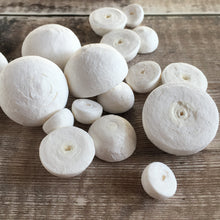 Load image into Gallery viewer, Spun cotton shapes - mixed pack of 20 hemispheres