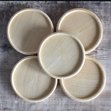 Load image into Gallery viewer, Five wooden coasters
