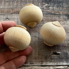 Load image into Gallery viewer, Baubles - unpainted Christmas ornaments with hanging ring - slight seconds