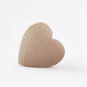 Heart shapes - 5cm across wooden cutout