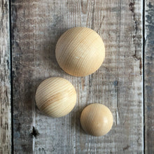 Load image into Gallery viewer, Hemisphere - solid wooden half round / half ball / split ball shape - 6 cm / 60 mm diameter