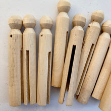 Load image into Gallery viewer, Bargain pack of 20 craft pegs with flat base - seconds / thirds
