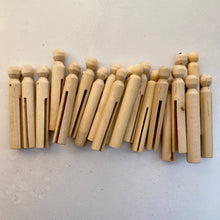 Load image into Gallery viewer, Bargain pack of 20 craft pegs with flat base - seconds / thirds
