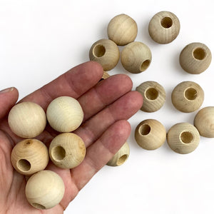 25 pack small dowel cap seconds - 25mm mm diameter, 10mm half-drilled hole