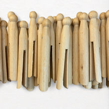 Load image into Gallery viewer, Beechwood dolly pegs - seconds - pack of 40 old fashioned clothes pegs
