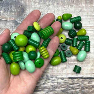 Green beads – scale