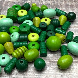 Green beads – detail