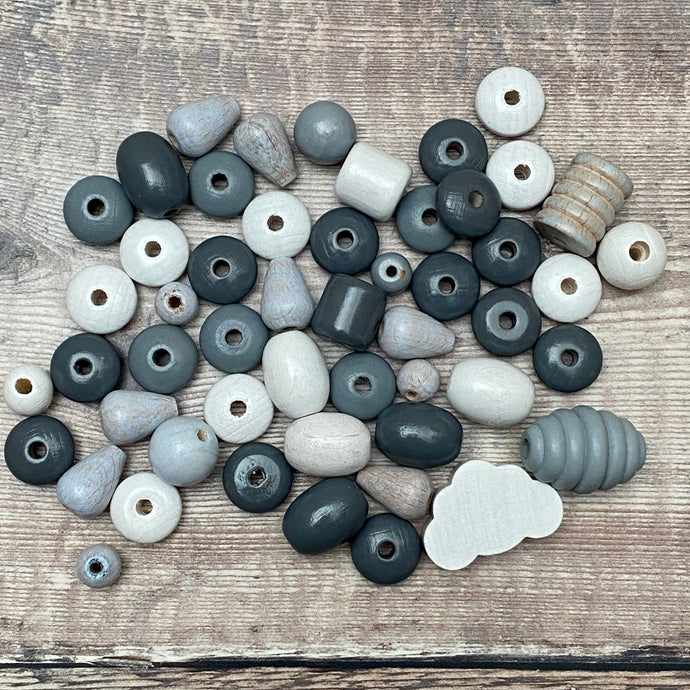 Grey beads