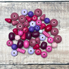 Load image into Gallery viewer, Pink and purple beads
