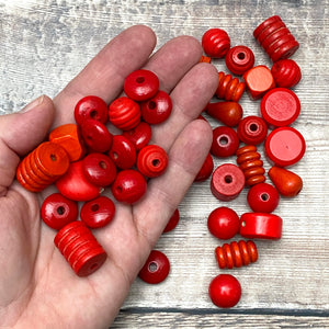 Red beads – scale