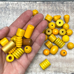 Yellow beads – scale