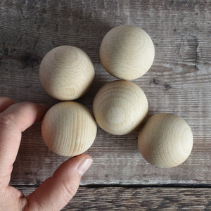 40mm wooden ball in solid beech