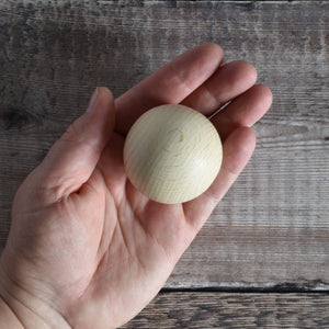 Ball - solid wooden ball - 5cm diameter