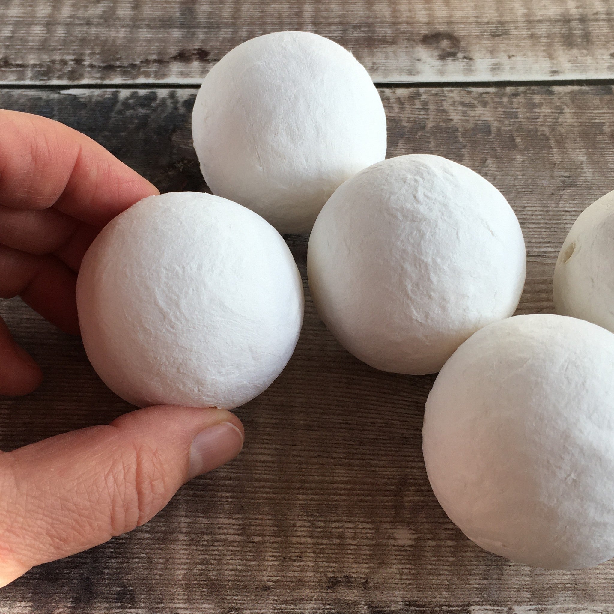 Pack of 100 spun cotton balls ø 15 mm white • SPUNNYS