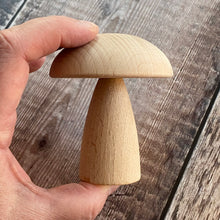 Load image into Gallery viewer, Large toadstool shape - hand for scale
