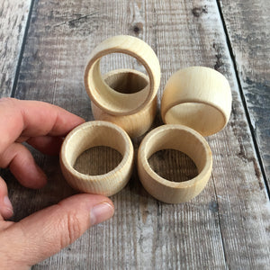 Wooden napkin rings