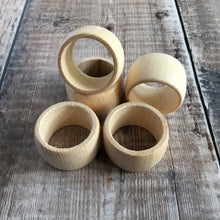 Load image into Gallery viewer, Wooden napkin rings
