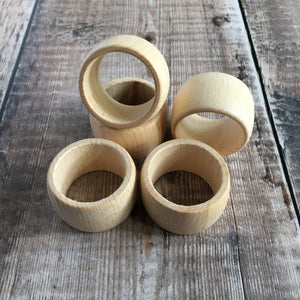 Wooden napkin rings
