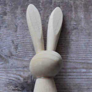 Wooden bunny detail